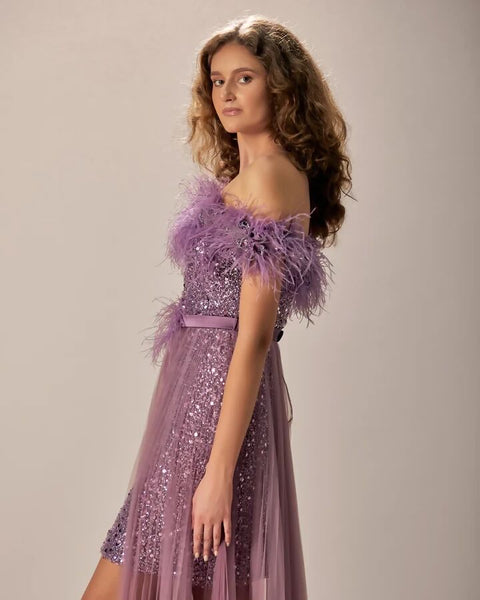 Lavender Meadows Evening Robe