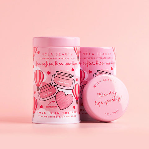 NCLA Beauty Love is in the Air Lip Care Set + Lip Scrubber