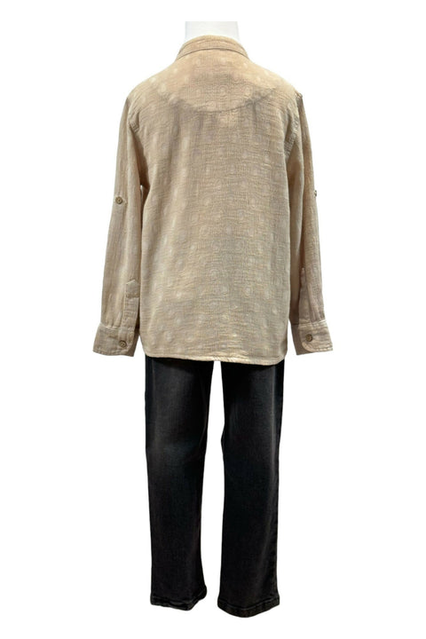 PIETRO JUNIOR HENLEY SET - LATTE