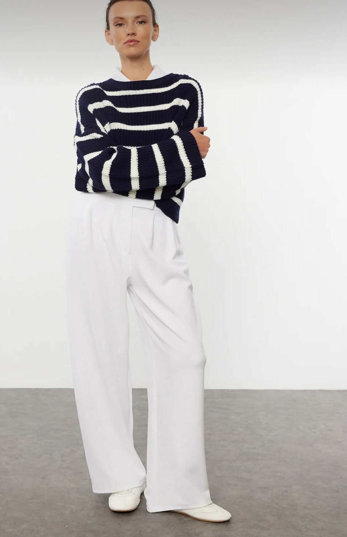 MY PEANUT Macy Pants In White