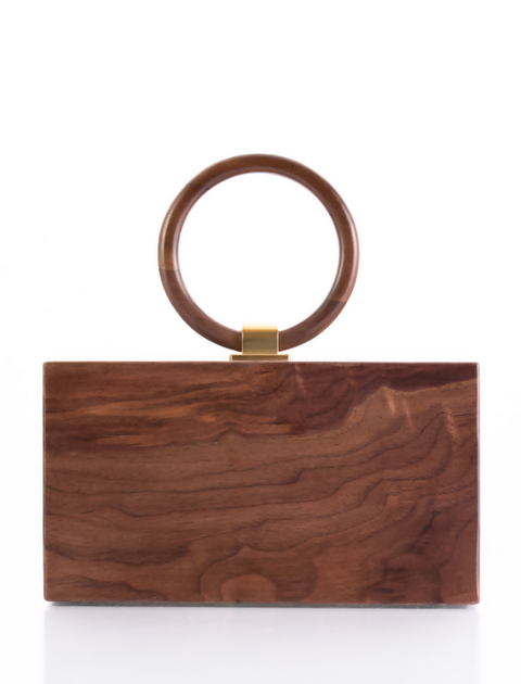 OWA WOODEN CLUTCH