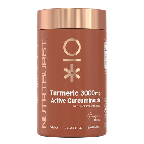 Nutri Burst Turmeric 3000mg - Ginger Flavor (60 Gummies) - Food Supplement