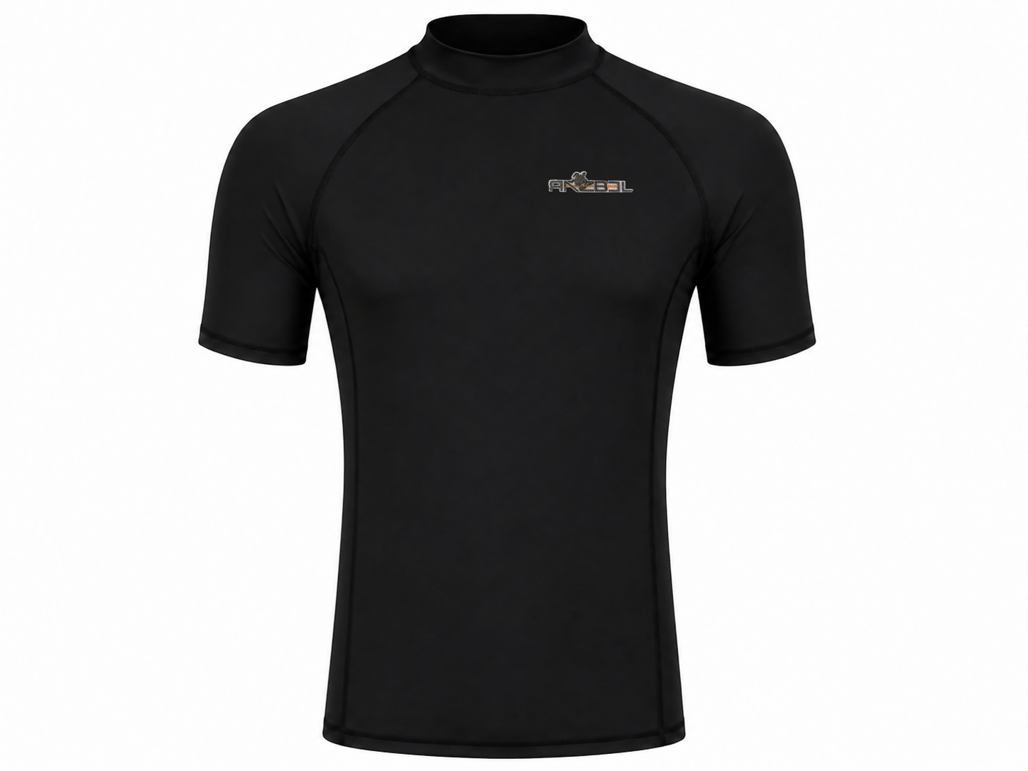Black Rashguard Shorts Sleeve