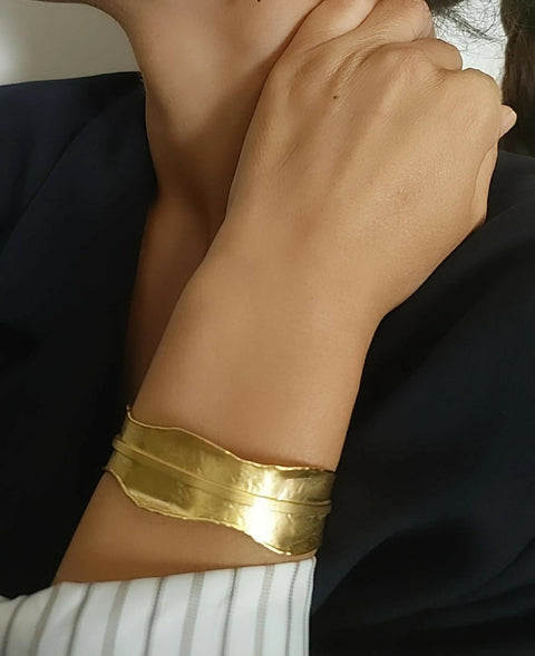 Melinda Gold Handmade cuff