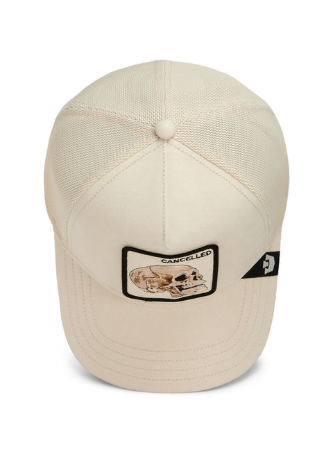 Goorin Bros Suede Cancelled Skull Trucker Cap