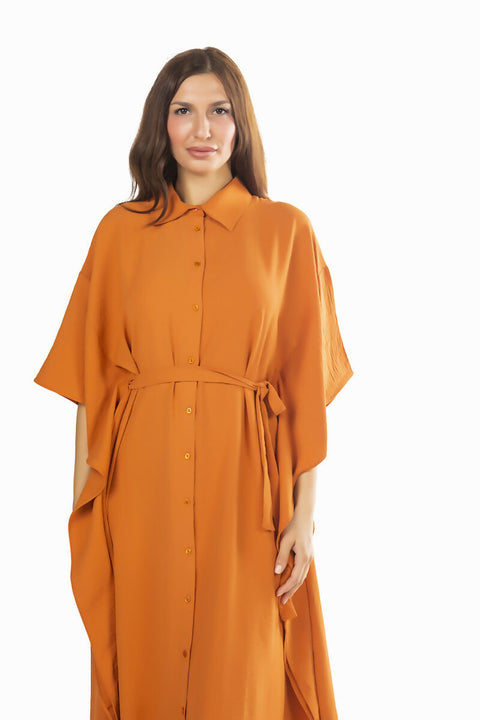 MY PEANUT Antis Maxi Dress in Tangerine