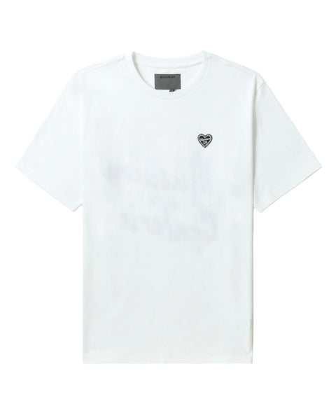 Heart Logo Short Sleeve T-shirt in White