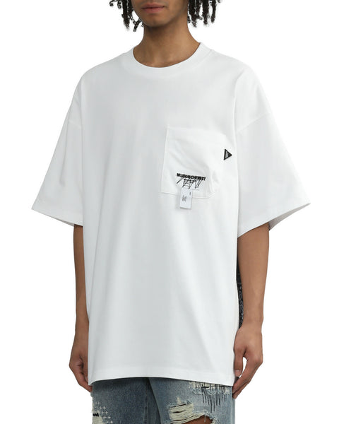 Bandana Patterned Pocket T-shirt in White