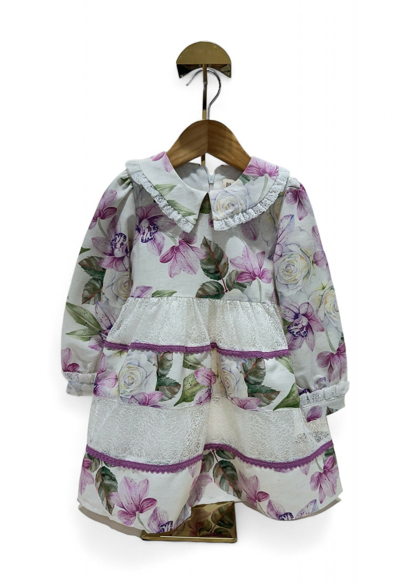 REBECCA FLORAL DRESS WITH PEONY HEADBAND- LILAC