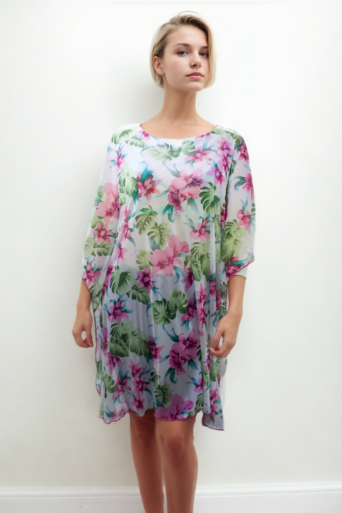 Net Floral Kaftan