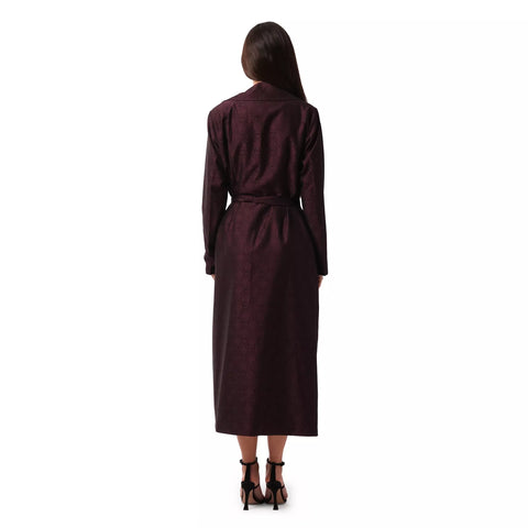 Maroon Trench Coat