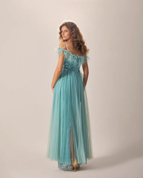 Oceanic Opulence Evening Dress