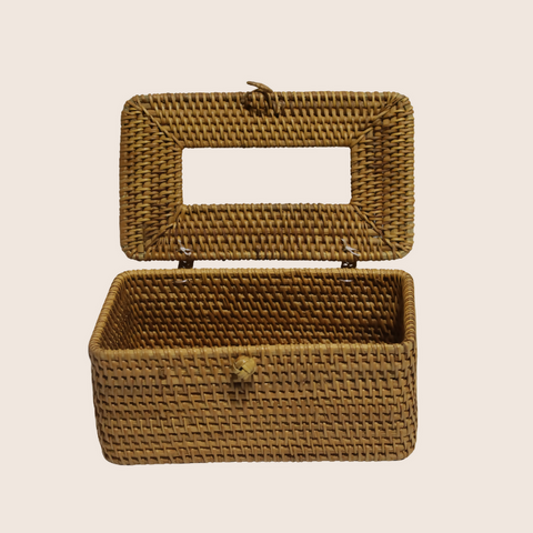 Susarts handwoven rattan tissue box