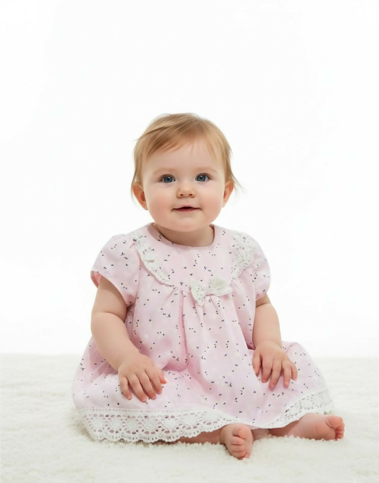 MAISON BEBE Ipek Daisy Dress Set-Pink
