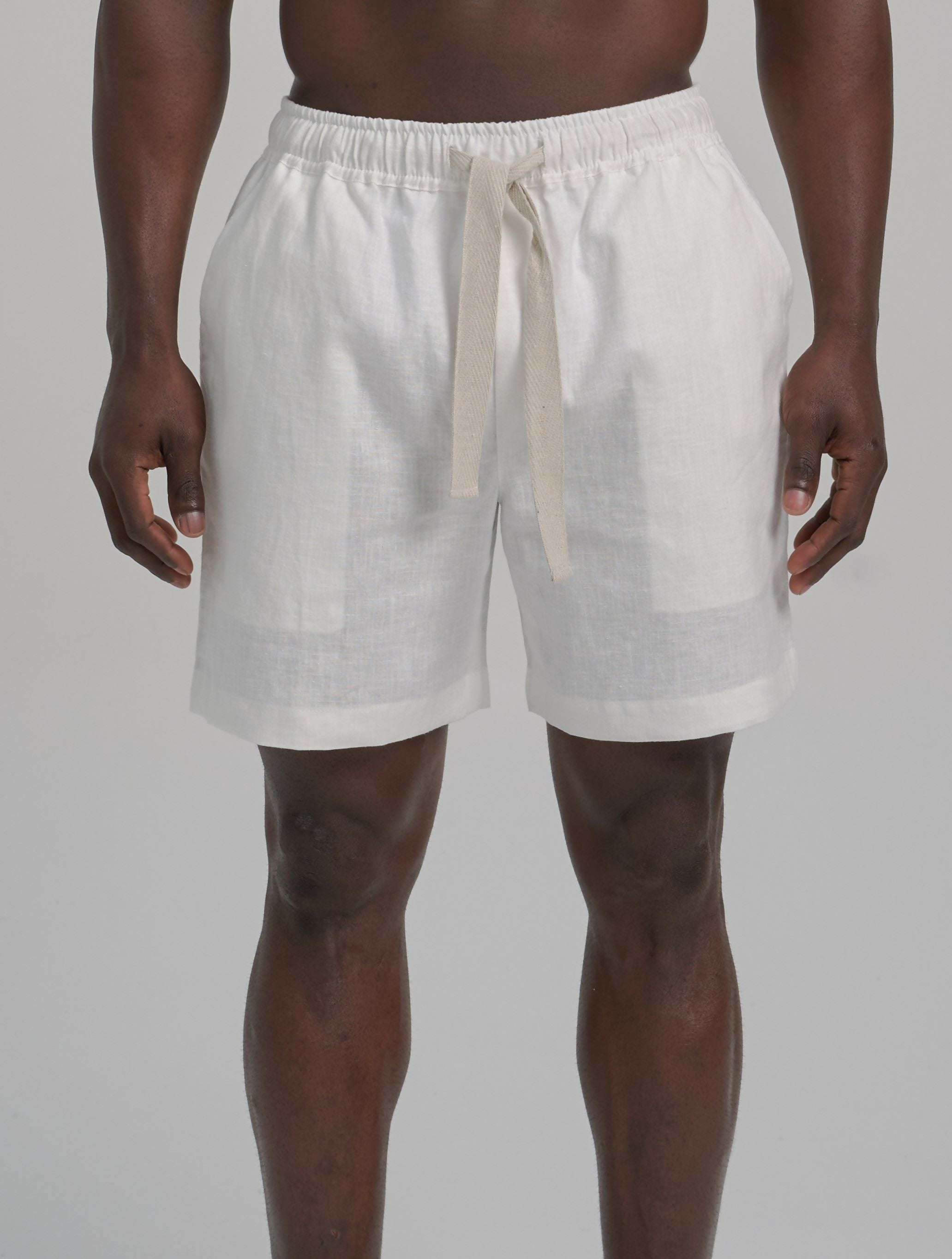 Breeze Linen Shorts White