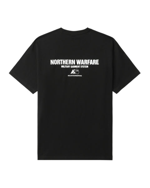 Northern Warfare Black T-shirt in Cotton Jersey