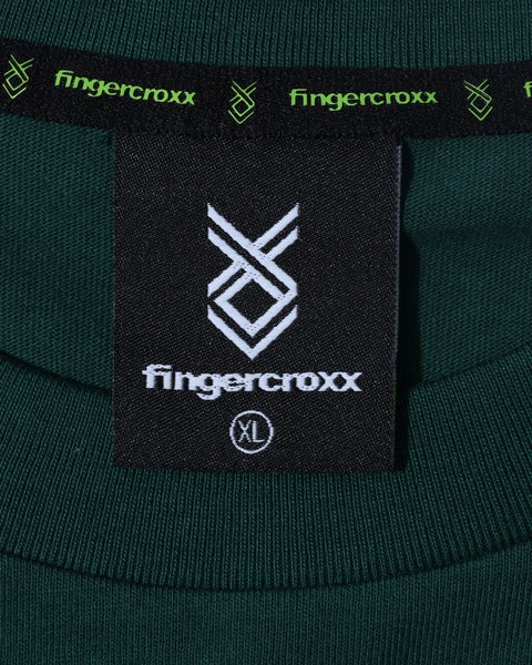 Relax Logo Patch Dark Green T-shirt in Cotton Jersey