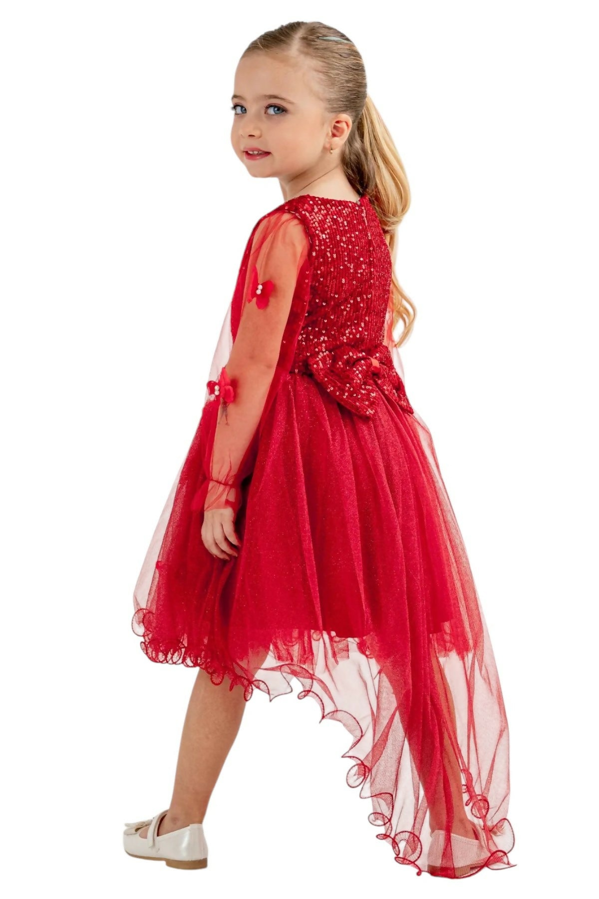 LINA HI-LOW BUTTERFLY DRESS