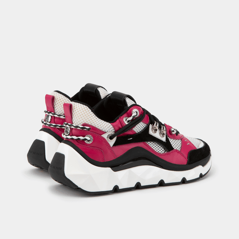 K-Diamond Deep Magenta Leather Sneakers