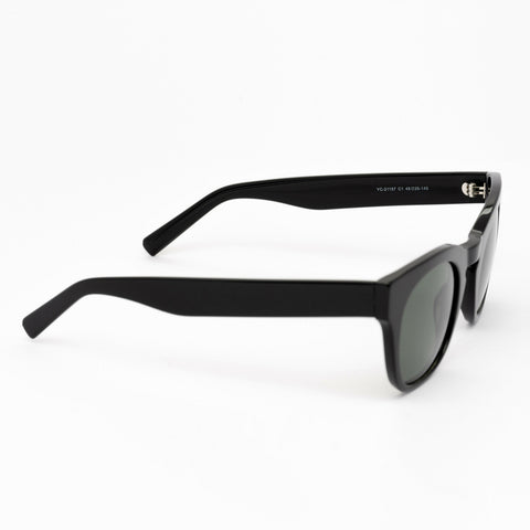 Aurora Sunglasses | Black Frames & Green Lenses