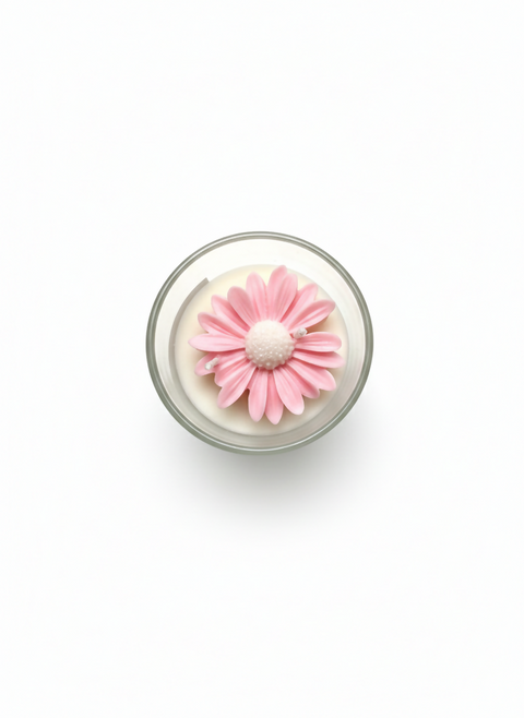Daisy Bloom – Pink | 100% Natural Soy Wax, Handmade