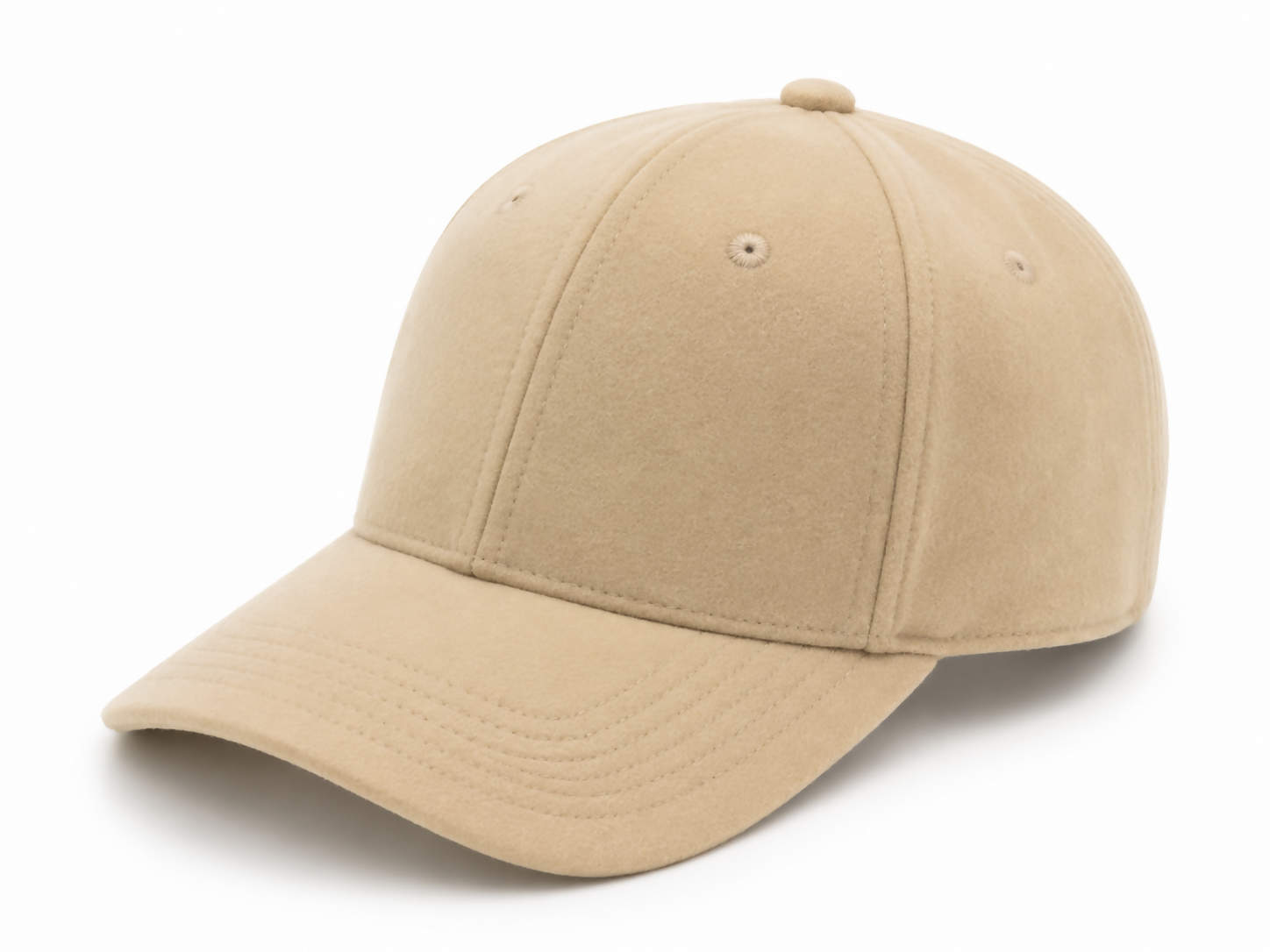 Beige Velvet Cap
