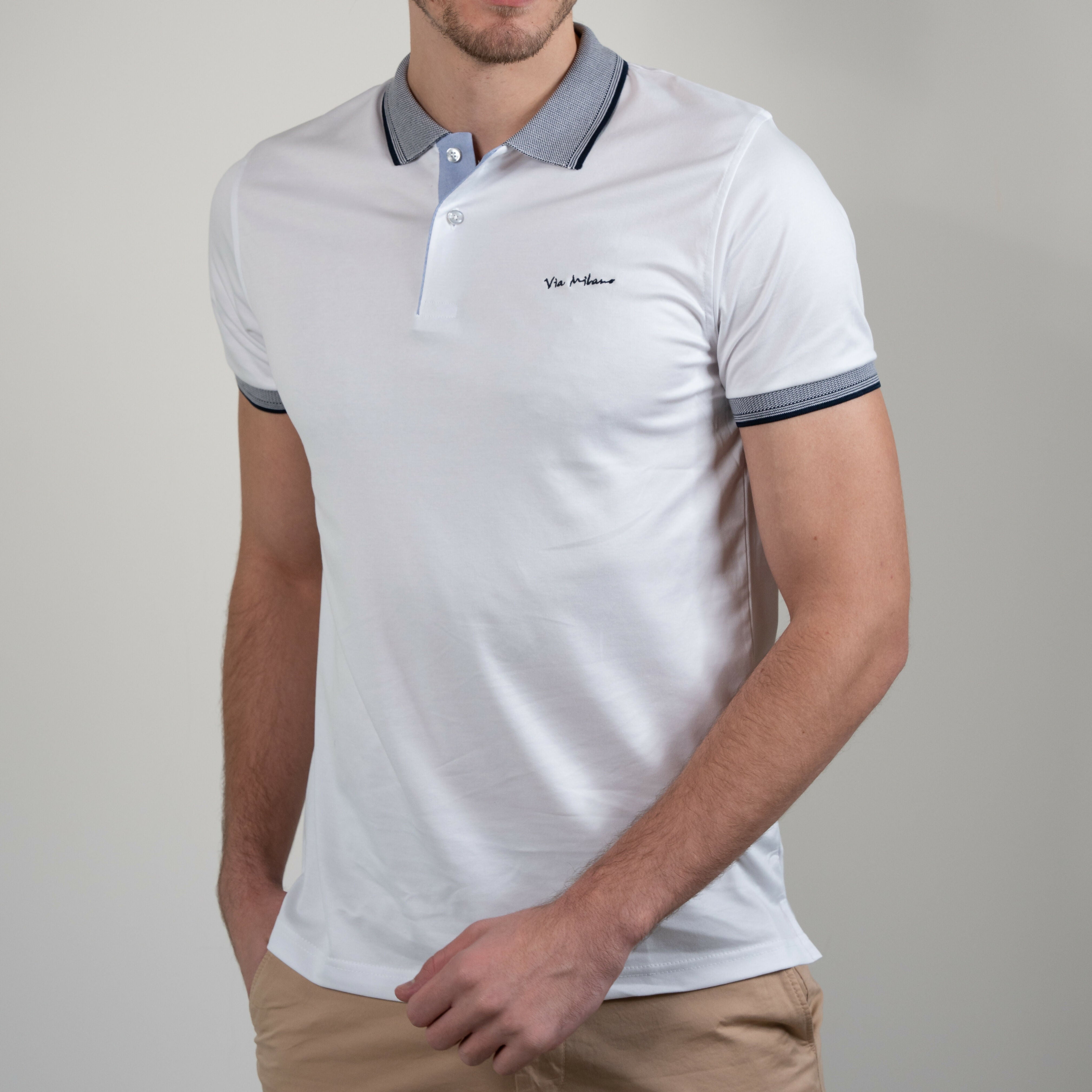 Via Milano T-shirts Polo White