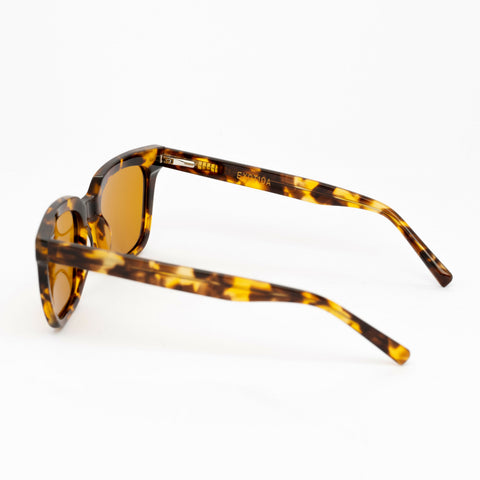 Zenith Sunglasses | Brown Frames & Yellow Lenses