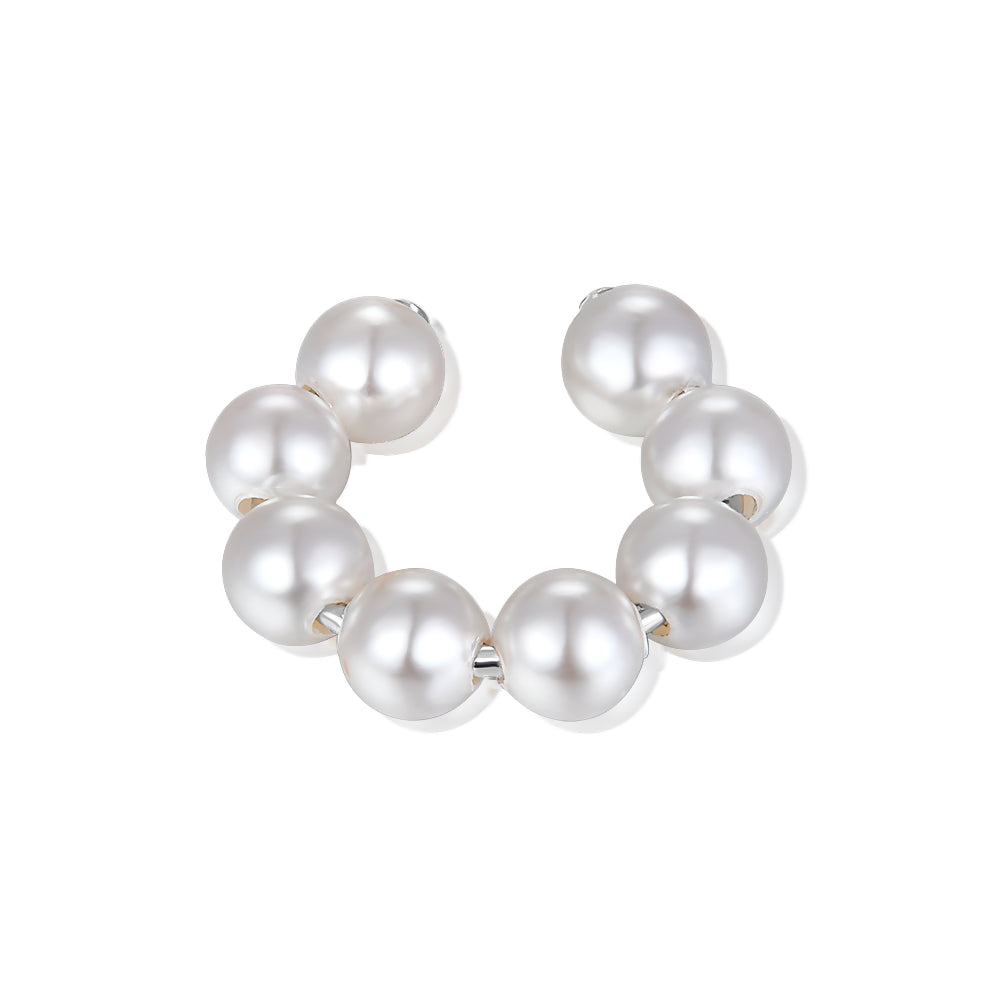 Cuff with imitation pearls