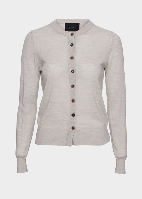 Rose merino cardigan_sand