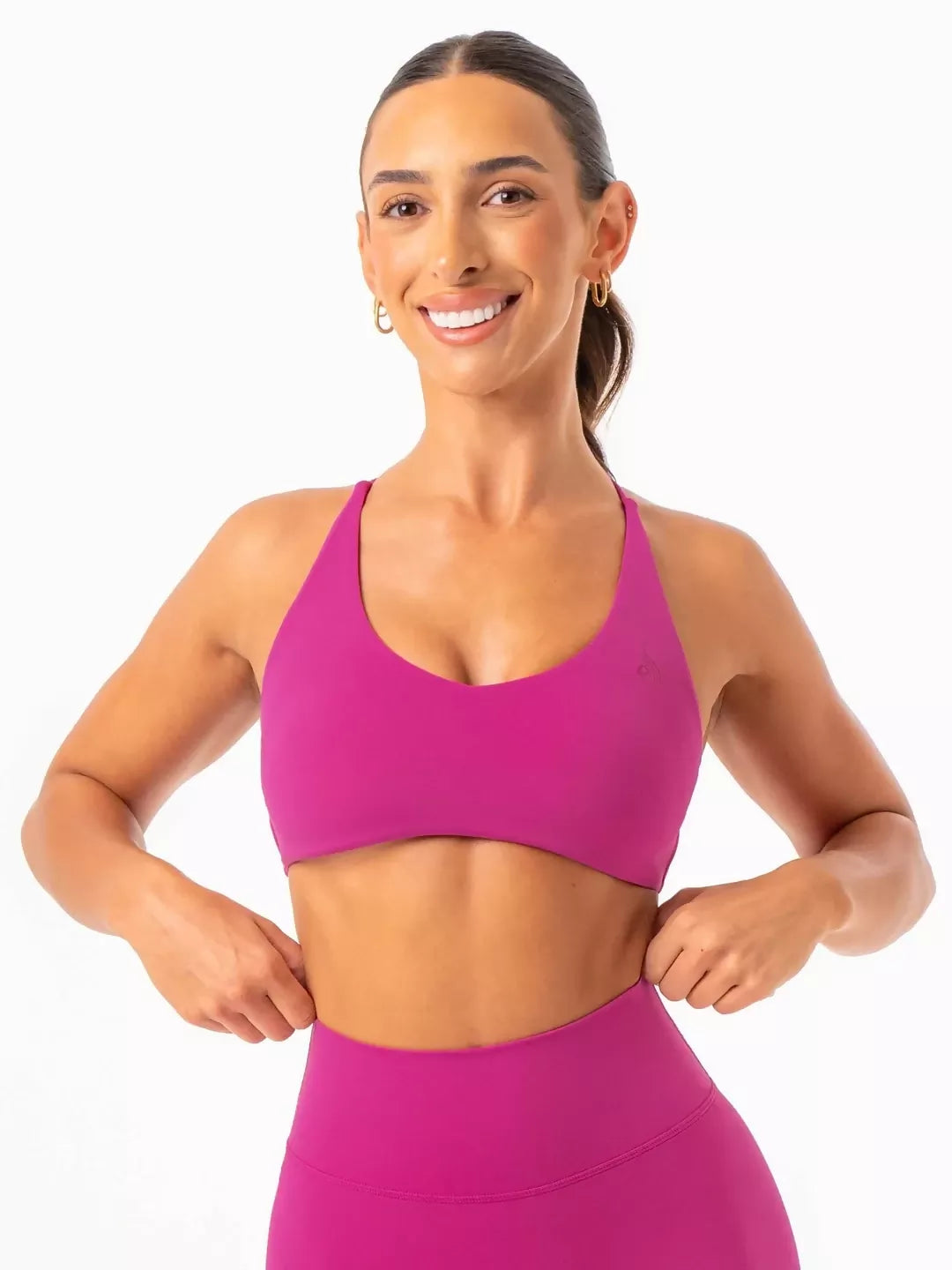 Ryderwear NKD Embody Sports Crop Fuchsia