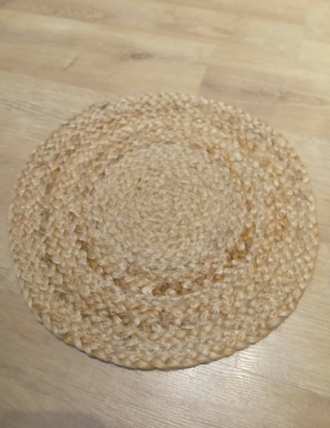 Plain Jute elegant placemats round