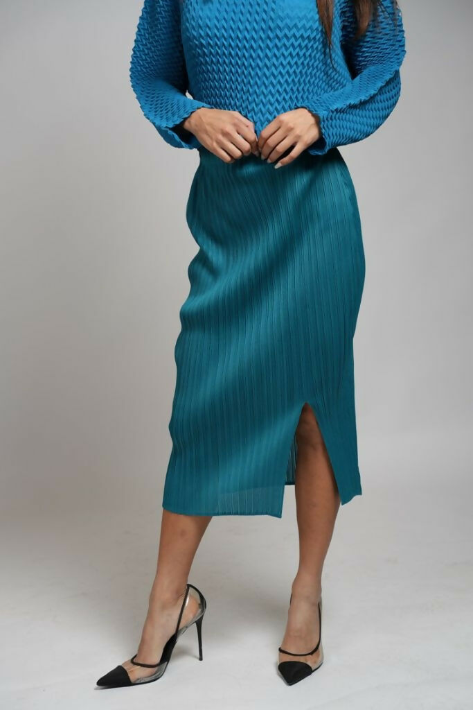 Women's Skirts Blue Green