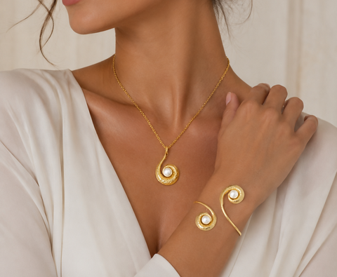 Elysium Bloom Pearl Set (set of 4 pieces)
