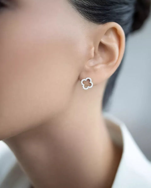 Stud Earrings Clover