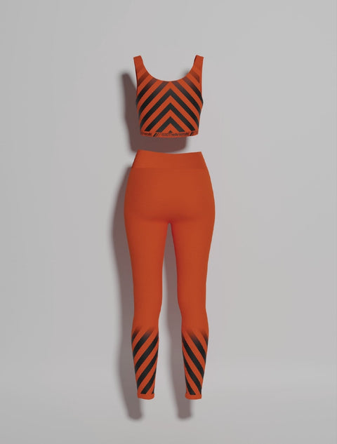 Technical Machines Yoga Set Orange Black