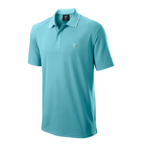 WILSON MEN'S GOLF POLO LIGHT BLUE