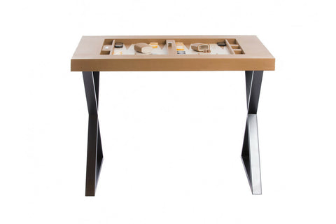 Backgammon Table Cuir Buffle