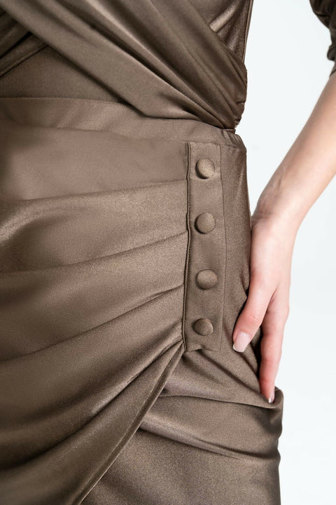 Layal Glossy Khaki