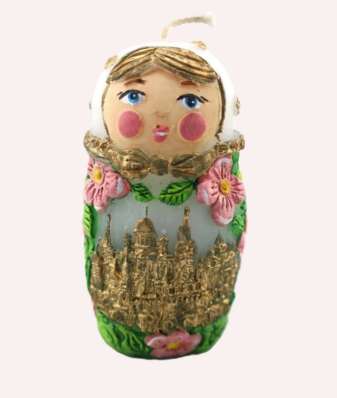 susarts handmade long-lasting candle ''matryoshka''