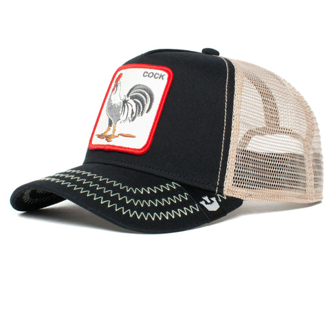 The Cock Trucker Hat Black