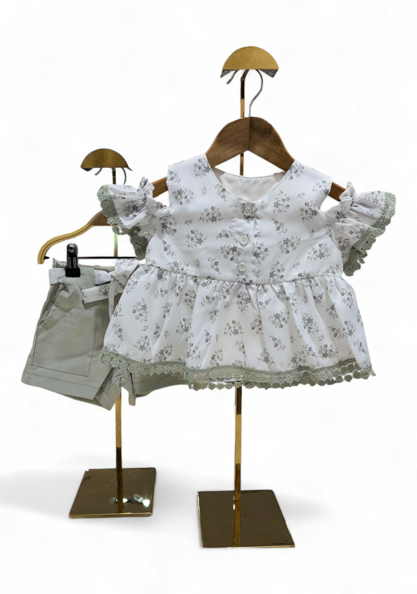 CEMRE FLORAL SET-MINT