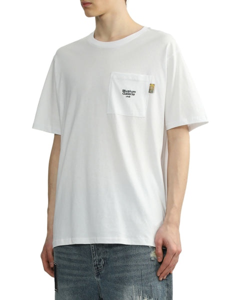 Logo Patch Pocket T-shirt in White