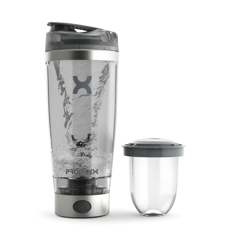 Promixx PRO Stainless Steel Electric Shaker Bottle