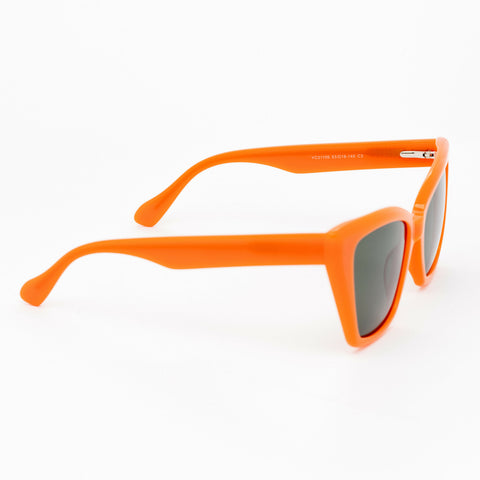 Glitz Sunglasses | Orange Frames & Green Lenses