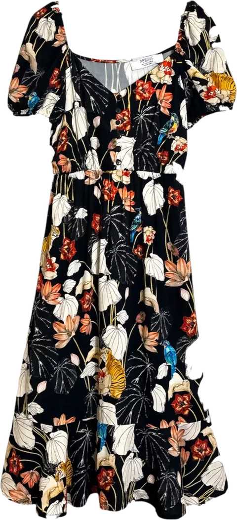 MY PEANUT Canvas Black Dress