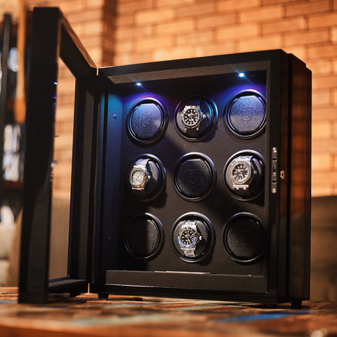 Paragon 9 Macassar Wood – Watch Winder