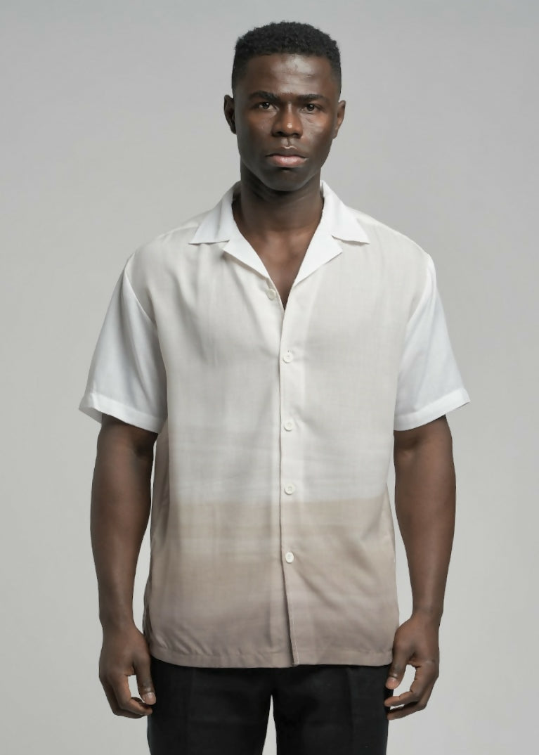 SS Desert Print Shirt Taupe