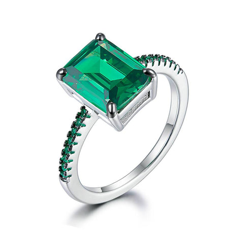 Ring with a green stone