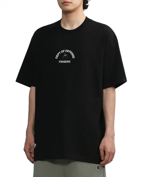 Dept Of Defense Black T-shirt in Cotton Jersey